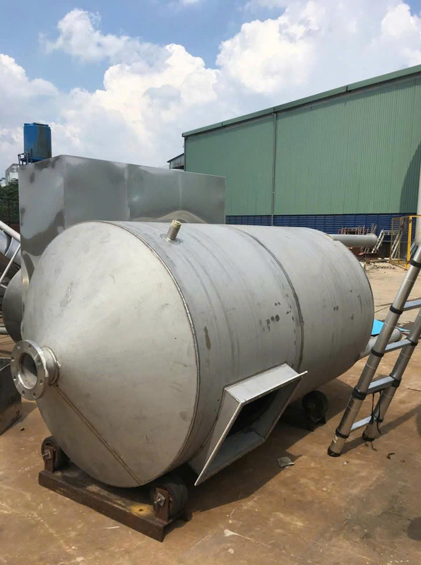 Gia công bồn chứa inox nằm ngang